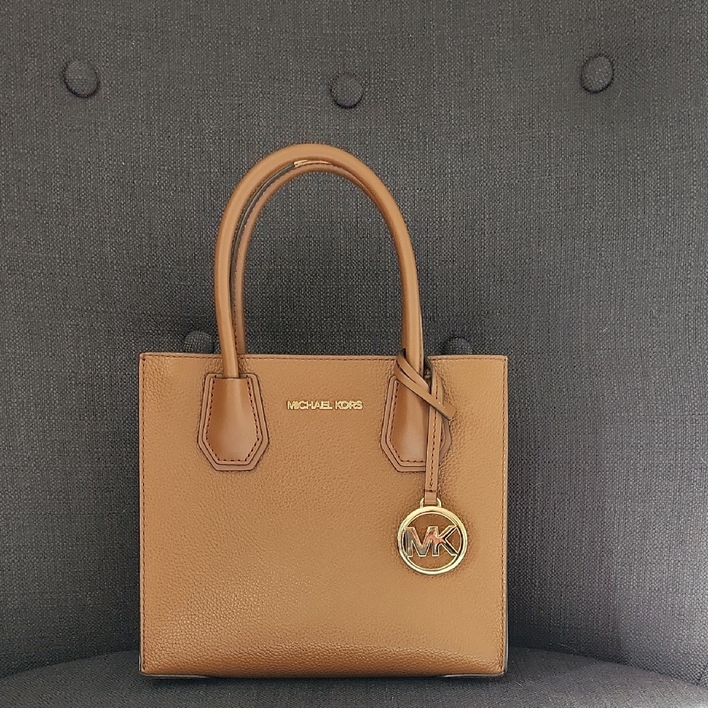 Michael Kors Tan Leather Tote Bag (Small)